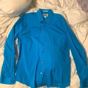 Blue Express button up dress shirt